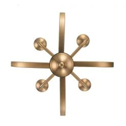 Hillcrest 16 in. 4-Light Antique Gold Hanging Kitchen Pendant Light with Metal Shade by Bel Air Lighting -GlowNest Shop antique gold bel air lighting chandeliers 11216 ag 1d 1000