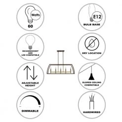 Carmen Too 5-Light Antique Gold Caged Farmhouse Chandelier for Dining Room or Kitchen Island with Metal Shade by Bel Air Lighting -GlowNest Shop antique gold bel air lighting chandeliers 11305 ag 40 1000