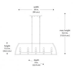 Carmen Too 5-Light Antique Gold Caged Farmhouse Chandelier for Dining Room or Kitchen Island with Metal Shade by Bel Air Lighting -GlowNest Shop antique gold bel air lighting chandeliers 11305 ag c3 1000