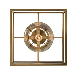 12-in. 1-Light Antique Gold Hanging Kitchen Pendant Light with Clear Glass Cylinder Shade by Bel Air Lighting -GlowNest Shop antique gold bel air lighting chandeliers 11390 ag 1d 1000