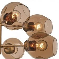 Clusters 8-Light Antique Gold Sputnik Hanging Kitchen Pendant Light with Clear Glass Shades by Bel Air Lighting 11 Clusters 8-Light Antique Gold Sputnik Hanging Kitchen Pendant Light with Clear Glass Shades by Bel Air Lighting -GlowNest Shop antique gold bel air lighting chandeliers pnd 2125 ag c3 1000