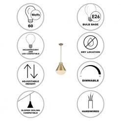 Ludlow 1-Light Antique Gold Hanging Kitchen Pendant Light with Opal Glass Shade by Bel Air Lighting -GlowNest Shop antique gold bel air lighting chandeliers pnd 2206 ag 40 1000