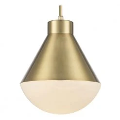 Ludlow 1-Light Antique Gold Hanging Kitchen Pendant Light with Opal Glass Shade by Bel Air Lighting -GlowNest Shop antique gold bel air lighting chandeliers pnd 2206 ag 4f 1000