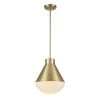 Ludlow 1-Light Antique Gold Hanging Kitchen Pendant Light with Opal Glass Shade by Bel Air Lighting 1 Ludlow 1-Light Antique Gold Hanging Kitchen Pendant Light with Opal Glass Shade by Bel Air Lighting -GlowNest Shop antique gold bel air lighting chandeliers pnd 2206 ag 64 1000