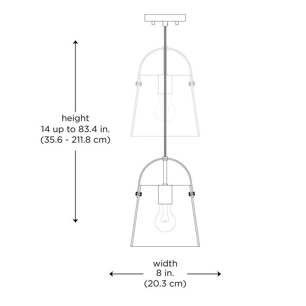 Curry 1-Light Antique Gold Lantern Hanging Mini Kitchen Pendant Light with Clear Glass Shade by Bel Air Lighting 7 Curry 1-Light Antique Gold Lantern Hanging Mini Kitchen Pendant Light with Clear Glass Shade by Bel Air Lighting - Image 5