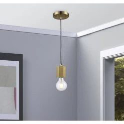 Placerville 1-Light Antique Gold Hanging Mini Kitchen Pendant Light by Bel Air Lighting -GlowNest Shop antique gold bel air lighting pendant lights pnd 2177 ag 31 1000