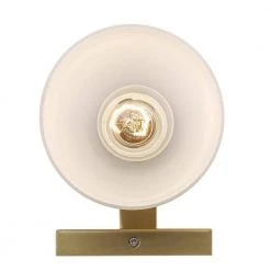 Oxnard 1-Light Antique Gold Wall Sconce Light Fixture with Frosted Glass by Bel Air Lighting -GlowNest Shop antique gold bel air lighting vanity lighting 22291 ag 1d 1000