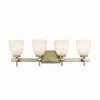 Oxnard 27.5 in. 4-Light Antique Gold Bathroom Vanity Light Fixture with Frosted Glass by Bel Air Lighting -GlowNest Shop antique gold bel air lighting vanity lighting 22294 ag 64 1000