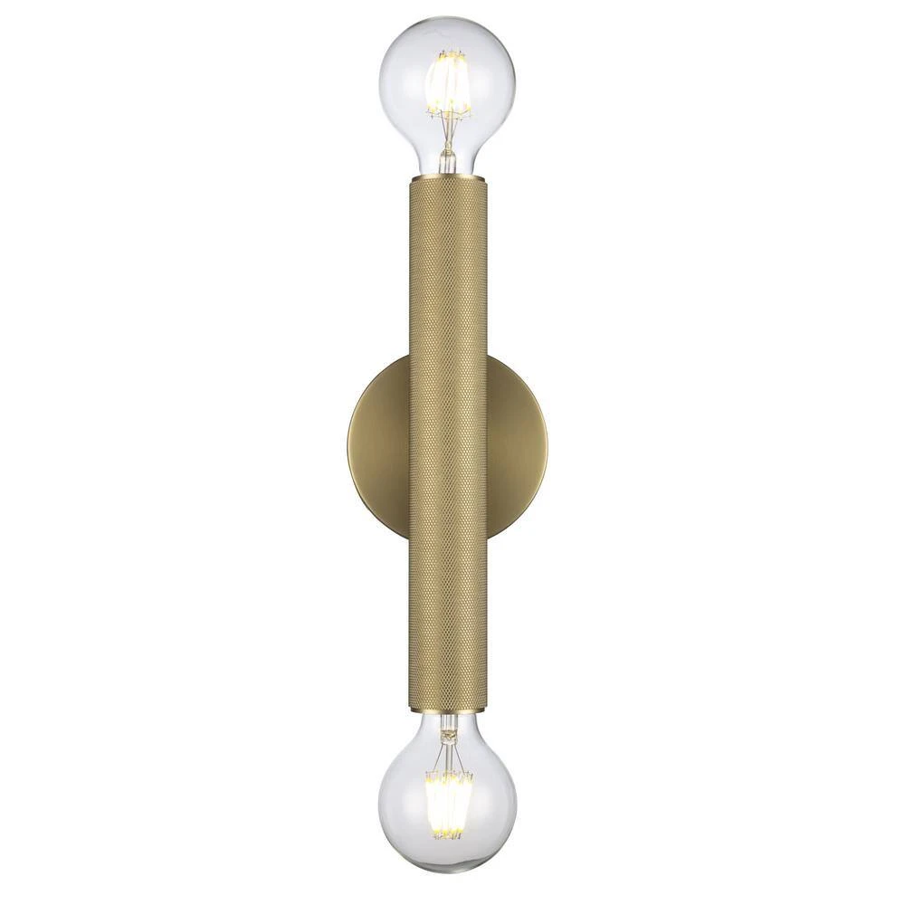 Auburn 12 in. 2-Light Antique Gold Wall Sconce Light Fixture by Bel Air Lighting 9 Auburn 12 in. 2-Light Antique Gold Wall Sconce Light Fixture by Bel Air Lighting - Image 7