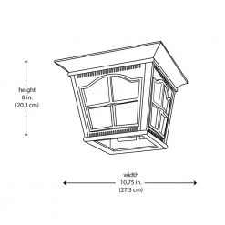Briarwood 3-Light Antique Rust Outdoor Flush Mount Ceiling Light with Water Glass by Bel Air Lighting -GlowNest Shop antique rust bel air lighting outdoor flush mount lights 5427 ar 77 1000