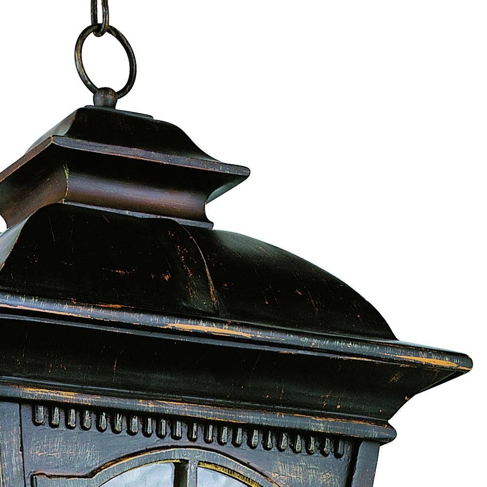 Briarwood 4-Light Antique Rust Hanging Outdoor Pendant Light with Water Glass by Bel Air Lighting 7 Briarwood 4-Light Antique Rust Hanging Outdoor Pendant Light with Water Glass by Bel Air Lighting - Image 5