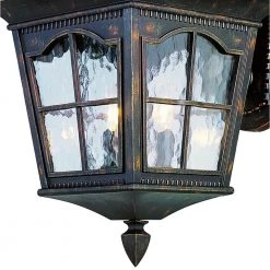 Briarwood 2-Light Antique Rust Outdoor Wall Light Sconce Lantern with Water Glass by Bel Air Lighting -GlowNest Shop antique rust bel air lighting outdoor sconces 5429 ar 4f 1000