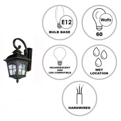 Briarwood 2-Light Antique Rust Outdoor Wall Light Sconce Lantern with Water Glass by Bel Air Lighting -GlowNest Shop antique rust bel air lighting outdoor sconces 5429 ar e1 1000