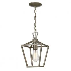 Lacey 1-Light Antique Silver Leaf Hanging Mini Kitchen Pendant Light with Metal Shade by Bel Air Lighting -GlowNest Shop antique silver leaf bel air lighting pendant lights 10264 1 asl 4f 1000