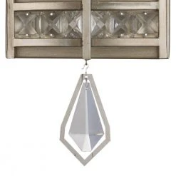 1-Light Antique Silver Leaf Wall Sconce Light Fixture with Crystal Jewel by Bel Air Lighting -GlowNest Shop antique silver leaf bel air lighting wall sconces 70771 asl c3 1000