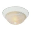 Browns 11 in. 2-Light Antique White Flush Mount Kitchen Ceiling Light Fixture with White Marbleized Glass Shade by Bel Air Lighting 1 Browns 11 in. 2-Light Antique White Flush Mount Kitchen Ceiling Light Fixture with White Marbleized Glass Shade by Bel Air Lighting -GlowNest Shop antique white bel air lighting flush mount lights 13617 aw 64 1000