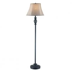 60.5 in. Rubbed Oil Bronze Floor and Table Lamp Set with Cream Fabric Shades (3-Piece Set) by Bel Air Lighting -GlowNest Shop bel air lighting lamp sets rtl 8989 c3 1000