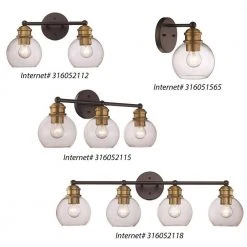32 in. 4-Light Black and Antique Gold Bathroom Vanity Light Fixture with Clear Glass Shades by Bel Air Lighting -GlowNest Shop black and antique gold bel air lighting vanity lighting 22054 bk ag a0 1000