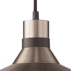 1-Light Black and Brushed Nickel Plug-In Hanging Kitchen Pendant Light with Metal Shade by Bel Air Lighting -GlowNest Shop black and brushed nickel bel air lighting chandeliers pnd 2083 bn bk c3 1000
