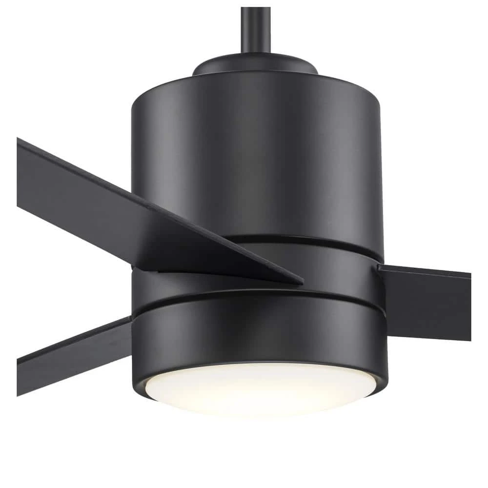 52 in. Integrated LED Indoor Black Modern Ceiling Fan with Light Kit and Wall Control Switch, 3-Blade by Bel Air Lighting 7 52 in. Integrated LED Indoor Black Modern Ceiling Fan with Light Kit and Wall Control Switch, 3-Blade by Bel Air Lighting - Image 6