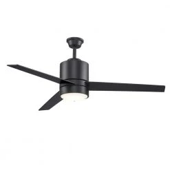 52 in. Integrated LED Indoor Black Modern Ceiling Fan with Light Kit and Wall Control Switch, 3-Blade by Bel Air Lighting 11 52 in. Integrated LED Indoor Black Modern Ceiling Fan with Light Kit and Wall Control Switch, 3-Blade by Bel Air Lighting -GlowNest Shop black bel air lighting ceiling fans with lights f 1018 bk c3 1000