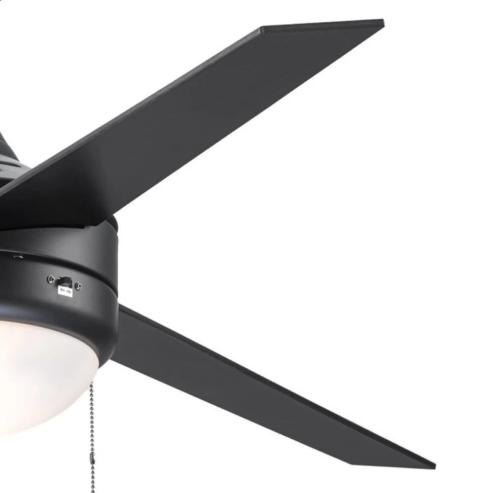 Cappleman 52 in. Indoor Black Modern Ceiling Fan with Light Kit Included, 3-Blade by Bel Air Lighting 7 Cappleman 52 in. Indoor Black Modern Ceiling Fan with Light Kit Included, 3-Blade by Bel Air Lighting - Image 5