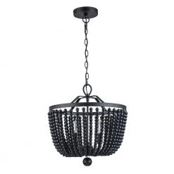 4-Light Black Beaded Chandelier with Hanging Beaded Shade by Bel Air Lighting 14 4-Light Black Beaded Chandelier with Hanging Beaded Shade by Bel Air Lighting -GlowNest Shop black bel air lighting chandeliers 1001721111 c3 1000