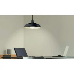 Sherman 1-Light Black Hanging Kitchen Hanging Kitchen Pendant Light with Metal Shade by Bel Air Lighting -GlowNest Shop black bel air lighting chandeliers 1100 bk 31 1000