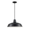 Sherman 1-Light Black Hanging Kitchen Hanging Kitchen Pendant Light with Metal Shade by Bel Air Lighting -GlowNest Shop black bel air lighting chandeliers 1100 bk 64 1000