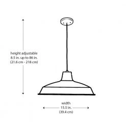 Sherman 1-Light Black Hanging Kitchen Hanging Kitchen Pendant Light with Metal Shade by Bel Air Lighting -GlowNest Shop black bel air lighting chandeliers 1100 bk 77 1000