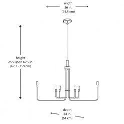 Charlotte 6-Light Black Chandelier for Dining Room or Kitchen Island by Bel Air Lighting -GlowNest Shop black bel air lighting chandeliers 11316 bk a0 1000