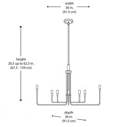 Charlotte 8-Light Black Chandelier for Dining Room or Kitchen Island by Bel Air Lighting -GlowNest Shop black bel air lighting chandeliers 11318 bk a0 1000