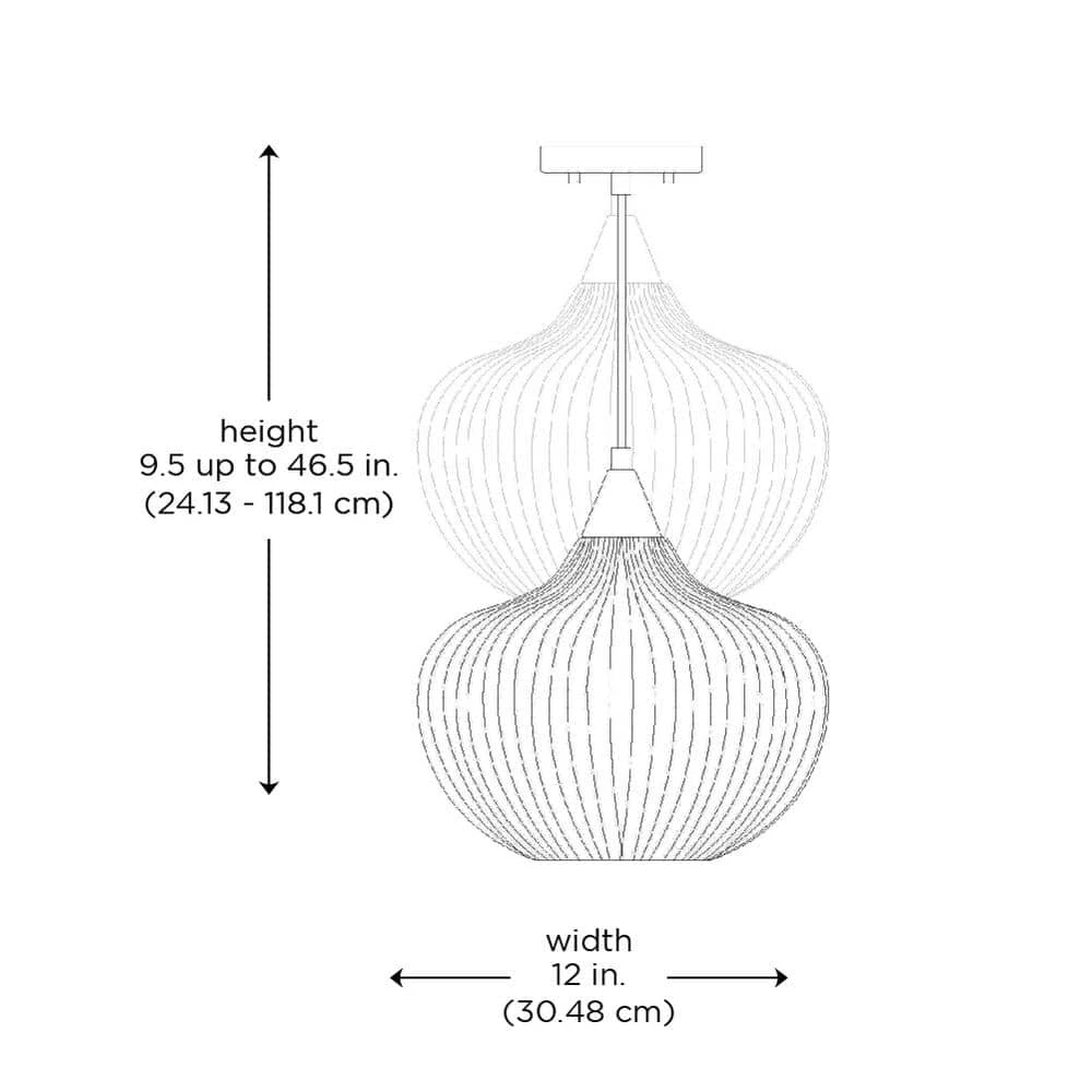 Aristo 1-Light Black Globe Hanging Kitchen Pendant Light with Frosted Glass Shade by Bel Air Lighting 7 Aristo 1-Light Black Globe Hanging Kitchen Pendant Light with Frosted Glass Shade by Bel Air Lighting - Image 5