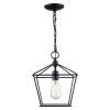 1-Light Black Farmhouse Hanging Kitchen Pendant Light with Metal Shade by Bel Air Lighting -GlowNest Shop black bel air lighting chandeliers 30262 bk 64 1000