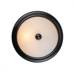 Mod Pod 11.5 in. 1-Light Black Flush Mount Kitchen Ceiling Light Fixture with Frosted Glass Shade by Bel Air Lighting 12 Mod Pod 11.5 in. 1-Light Black Flush Mount Kitchen Ceiling Light Fixture with Frosted Glass Shade by Bel Air Lighting -GlowNest Shop black bel air lighting flush mount lights 70526 11 bk 1f 1000