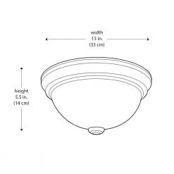 Mod Pod 13 in. 2-Light Black Flush Mount Kitchen Ceiling Light Fixture with Frosted Glass Shade by Bel Air Lighting -GlowNest Shop black bel air lighting flush mount lights 70526 13 bk 77 1000