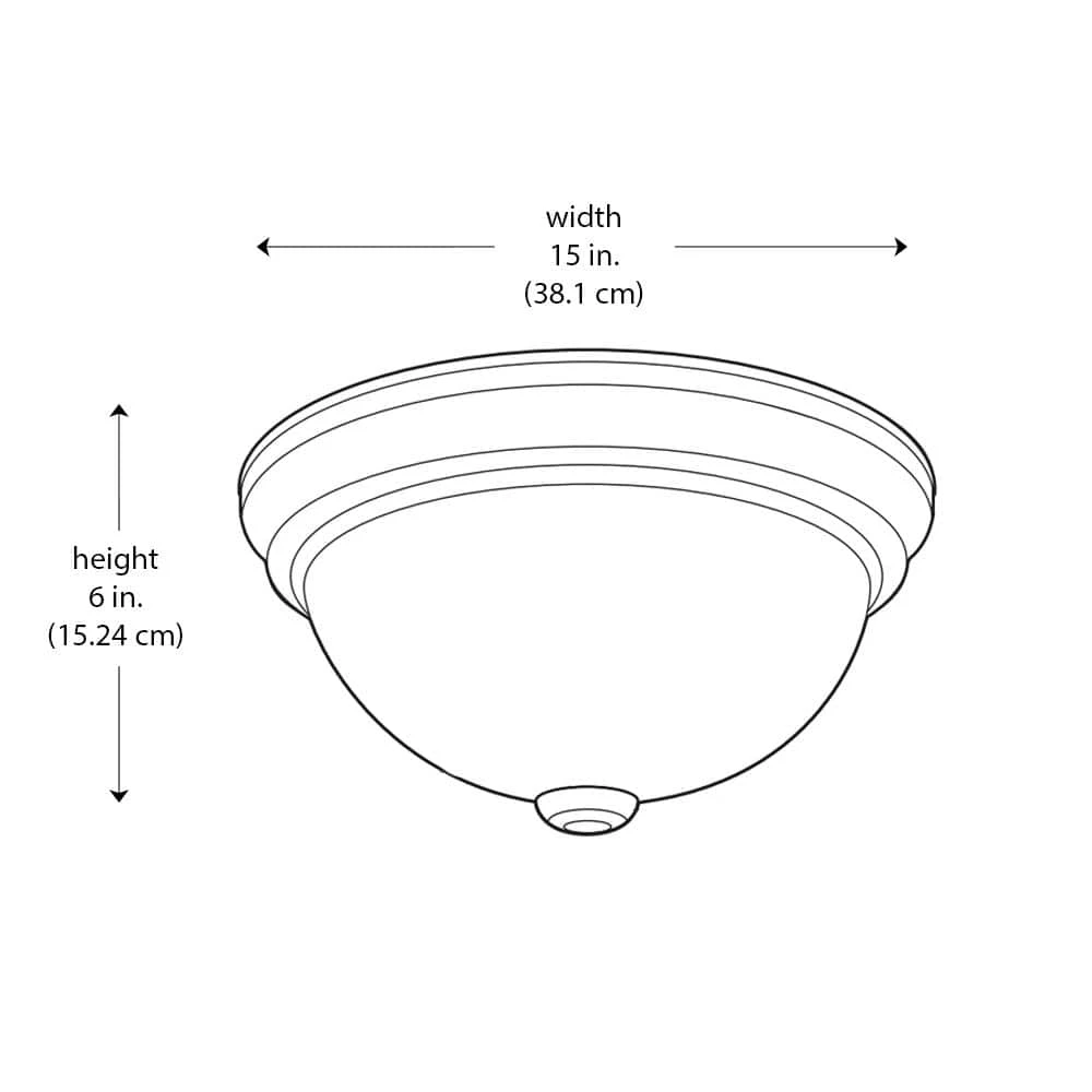 Mod Pod 15 in. 3-Light Black Flush Mount Kitchen Ceiling Light Fixture with Frosted Glass Shade by Bel Air Lighting 8 Mod Pod 15 in. 3-Light Black Flush Mount Kitchen Ceiling Light Fixture with Frosted Glass Shade by Bel Air Lighting - Image 6