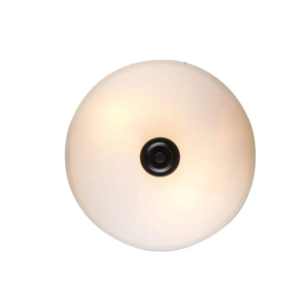 Mod Pod 13.5 in. 2-Light Black Semi Flush Mount Kitchen Ceiling Light Fixture with Frosted Glass Shade by Bel Air Lighting 8 Mod Pod 13.5 in. 2-Light Black Semi Flush Mount Kitchen Ceiling Light Fixture with Frosted Glass Shade by Bel Air Lighting - Image 6