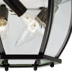 Angelus 11 in. 3-Light Black Outdoor Flush Mount Ceiling Light with Clear Glass by Bel Air Lighting 13 Angelus 11 in. 3-Light Black Outdoor Flush Mount Ceiling Light with Clear Glass by Bel Air Lighting -GlowNest Shop black bel air lighting outdoor flush mount lights 4906 bk 4f 1000