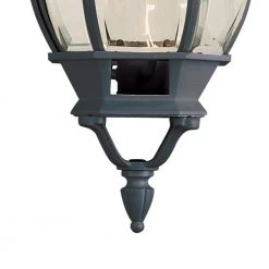 Parsons 1-Light Black Hanging Outdoor Pendant Light with Clear Glass by Bel Air Lighting -GlowNest Shop black bel air lighting outdoor pendant lights 4065 bk 4f 1000