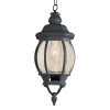 Parsons 1-Light Black Hanging Outdoor Pendant Light with Clear Glass by Bel Air Lighting -GlowNest Shop black bel air lighting outdoor pendant lights 4065 bk 64 1000