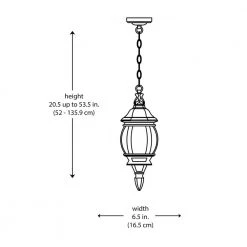 Parsons 1-Light Black Hanging Outdoor Pendant Light with Clear Glass by Bel Air Lighting -GlowNest Shop black bel air lighting outdoor pendant lights 4065 bk 77 1000