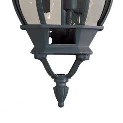 Parsons 3-Light Black Hanging Outdoor Pendant Light with Clear Glass by Bel Air Lighting -GlowNest Shop black bel air lighting outdoor pendant lights 4066 bk 4f 1000