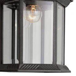 Wentworth 1-Light Black Hanging Outdoor Pendant Light with Clear Glass by Bel Air Lighting -GlowNest Shop black bel air lighting outdoor pendant lights 4183 bk 4f 1000