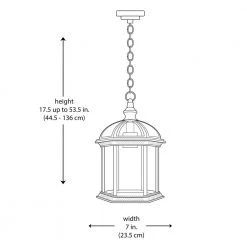 Wentworth 1-Light Black Hanging Outdoor Pendant Light with Clear Glass by Bel Air Lighting -GlowNest Shop black bel air lighting outdoor pendant lights 4183 bk 77 1000
