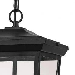 Turlock 2-Light Black Hanging Outdoor Pendant Light with Clear Glass by Bel Air Lighting -GlowNest Shop black bel air lighting outdoor pendant lights 50774 bk 4f 1000