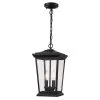 Turlock 2-Light Black Hanging Outdoor Pendant Light with Clear Glass by Bel Air Lighting -GlowNest Shop black bel air lighting outdoor pendant lights 50774 bk 64 1000