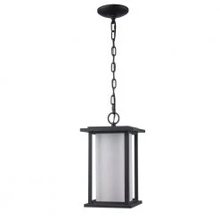 Shaakar 1-Light Black Hanging Outdoor Pendant Light with Frosted Glass by Bel Air Lighting 19 Shaakar 1-Light Black Hanging Outdoor Pendant Light with Frosted Glass by Bel Air Lighting -GlowNest Shop black bel air lighting outdoor pendant lights 51404 bk 4f 1000