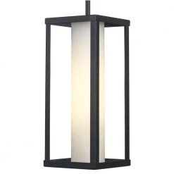 Adler 1-Light Black Outdoor Pendant Light with Clear and Frosted Glass by Bel Air Lighting -GlowNest Shop black bel air lighting outdoor pendant lights 51464 bk 1f 1000