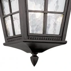 Briarwood 3-Light Black Hanging Outdoor Pendant Light with Water Glass by Bel Air Lighting -GlowNest Shop black bel air lighting outdoor pendant lights 5421 bk c3 1000
